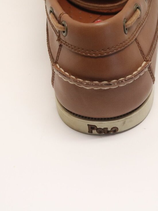 Polo Shoes Barx Leather Upper PU Lining 0862 D14 Size 10D Tan main image 12